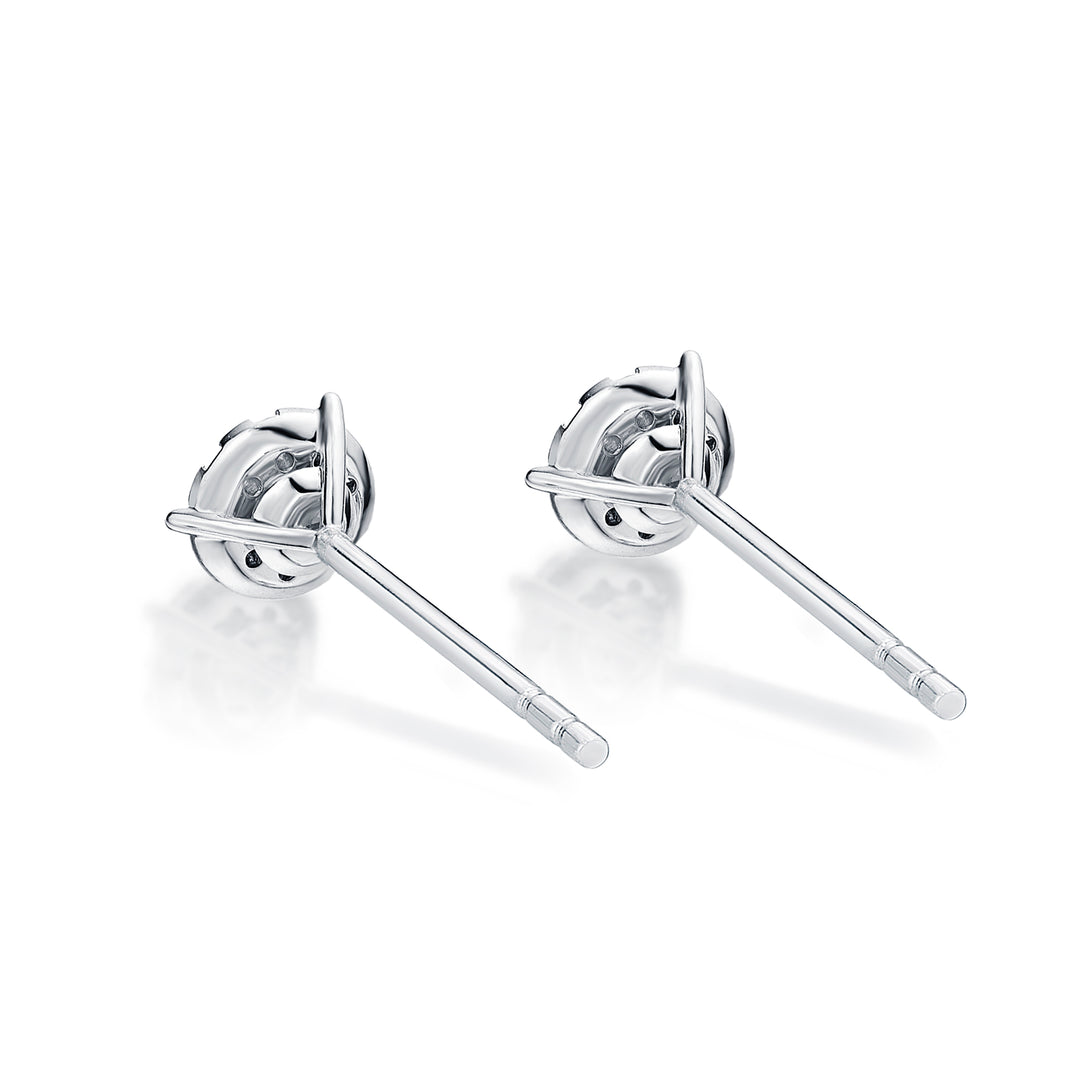 .20 CTW Diamond Bouquets 3-Prong Studs