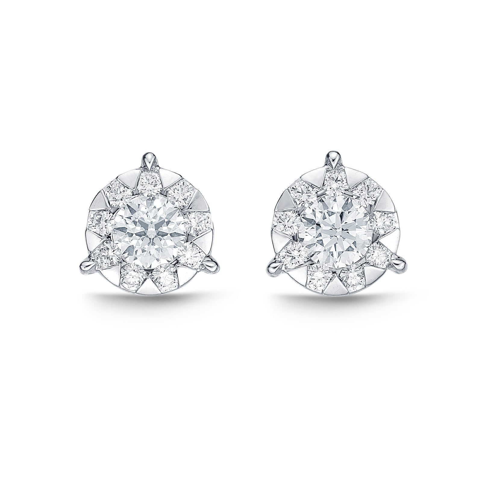 .35CTW DIAMOND BOQUET  3 PRONG STUDS