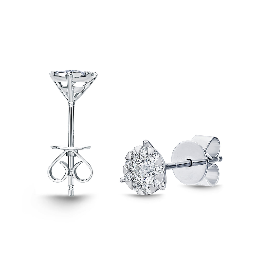 .50CTW DIAMOND BOUQUET  3 PRONG STUDS