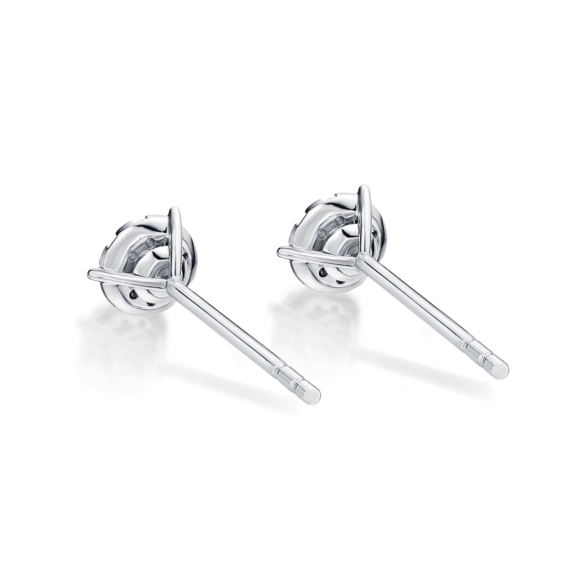 Diamond Bouquets 3-Prong Studs .67CTW