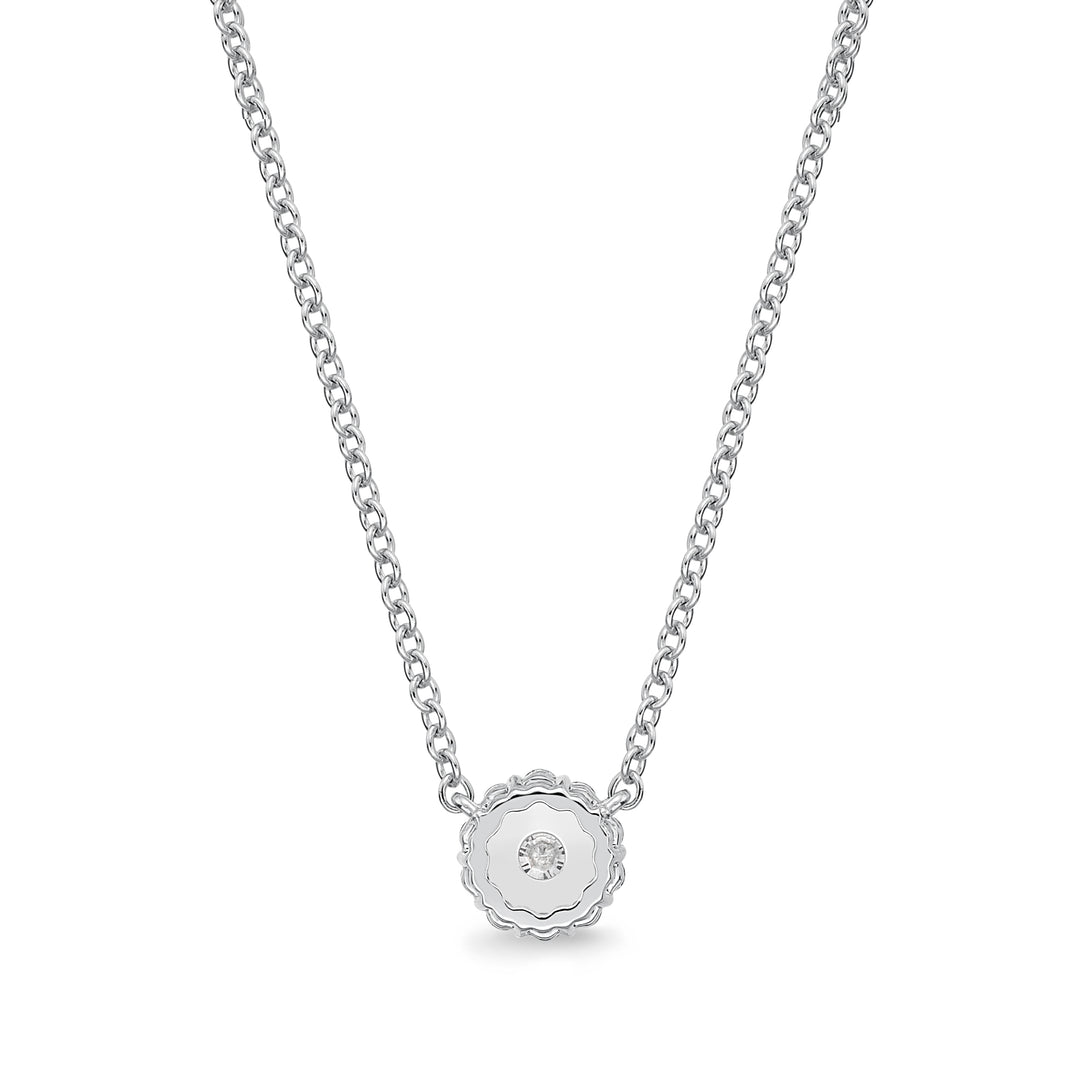 Diamond Blossom Pendant .25 Total Carat Weight