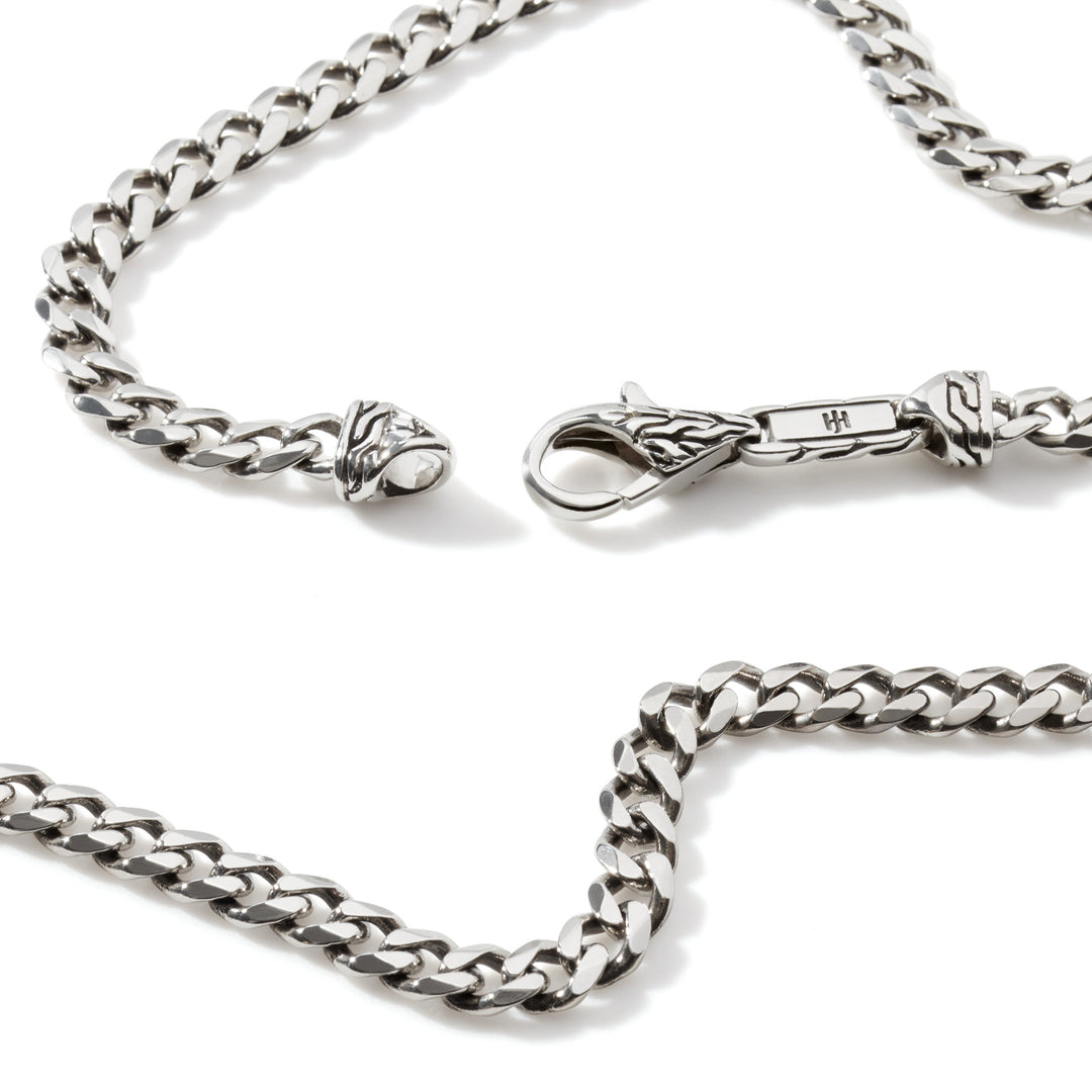 John Hardy 24" Silver 3.9mm Curb Chain Necklace