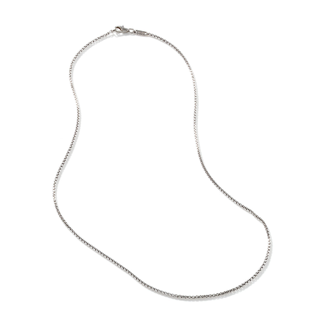 John Hardy 22" Silver 2mm Box Chain Necklace