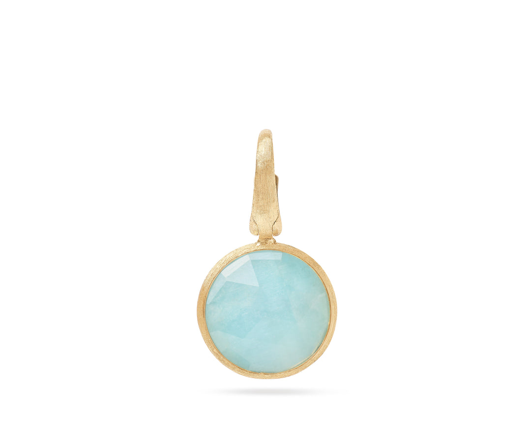 18K Yellow Gold Gemstone Pendant