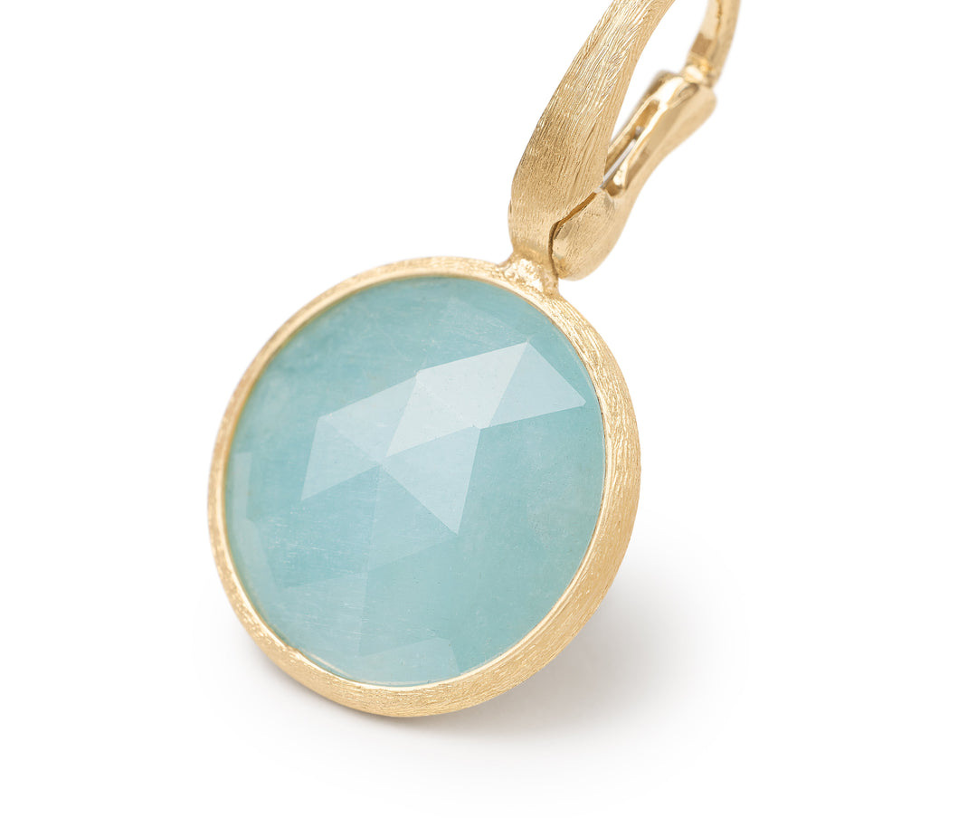 18K Yellow Gold Gemstone Pendant