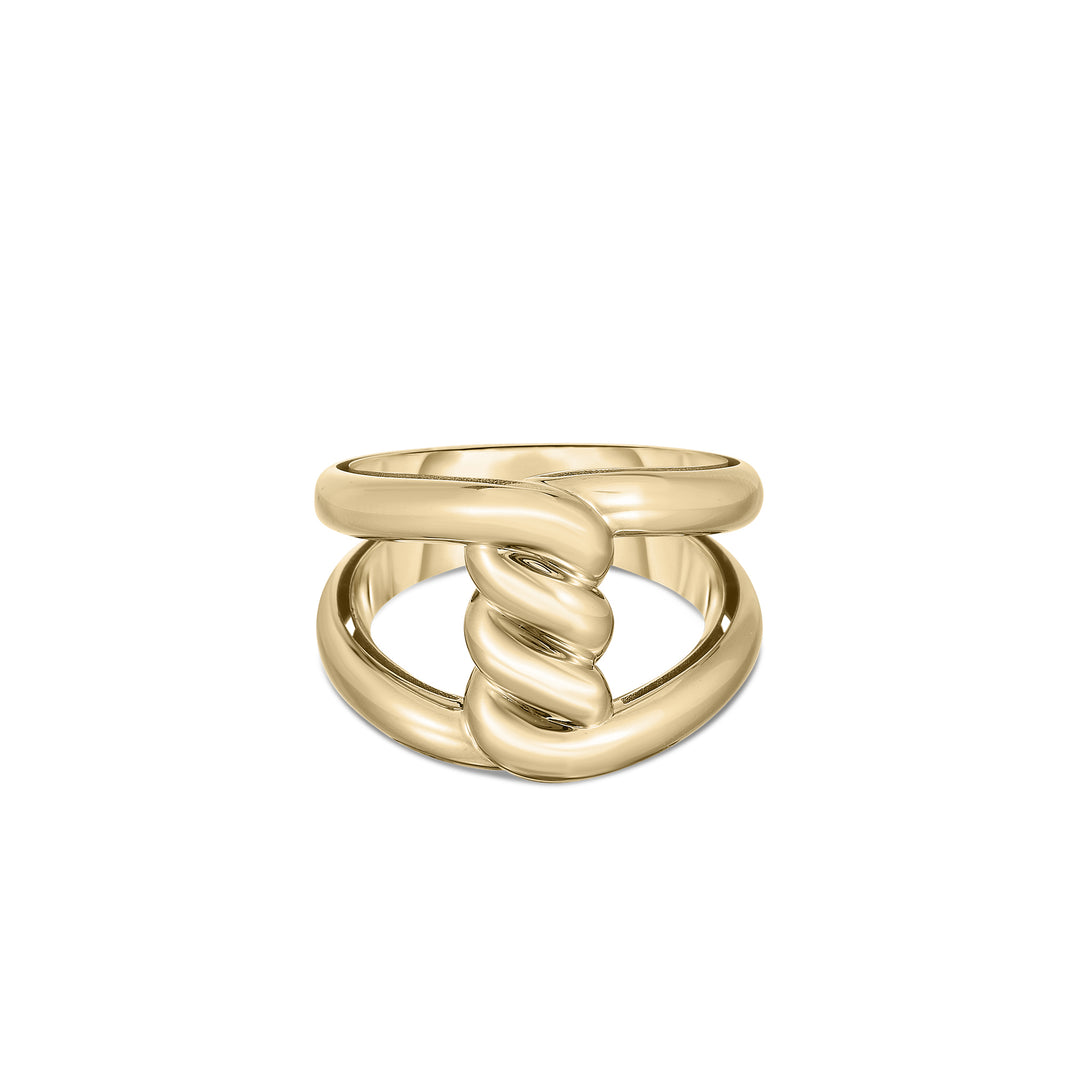 ROBERTO COIN 18K YELLOW GOLD CIALOMA SINGLE KNOT RING