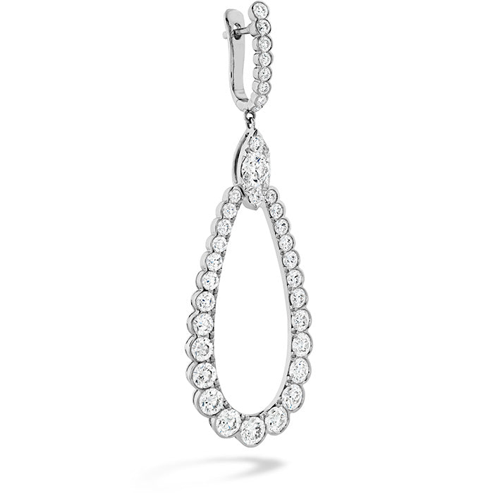 5 ctw. Aerial Regal Drop Earrings in 18K White Gold