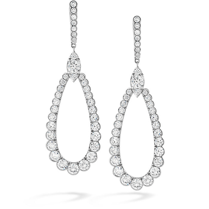 5 ctw. Aerial Regal Drop Earrings in 18K White Gold