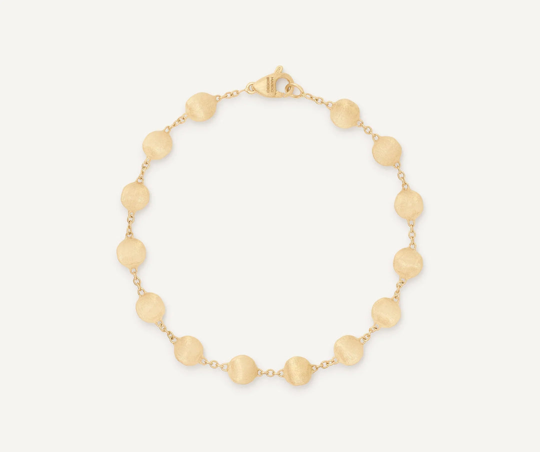 18K Yellow Gold Bead Bracelet