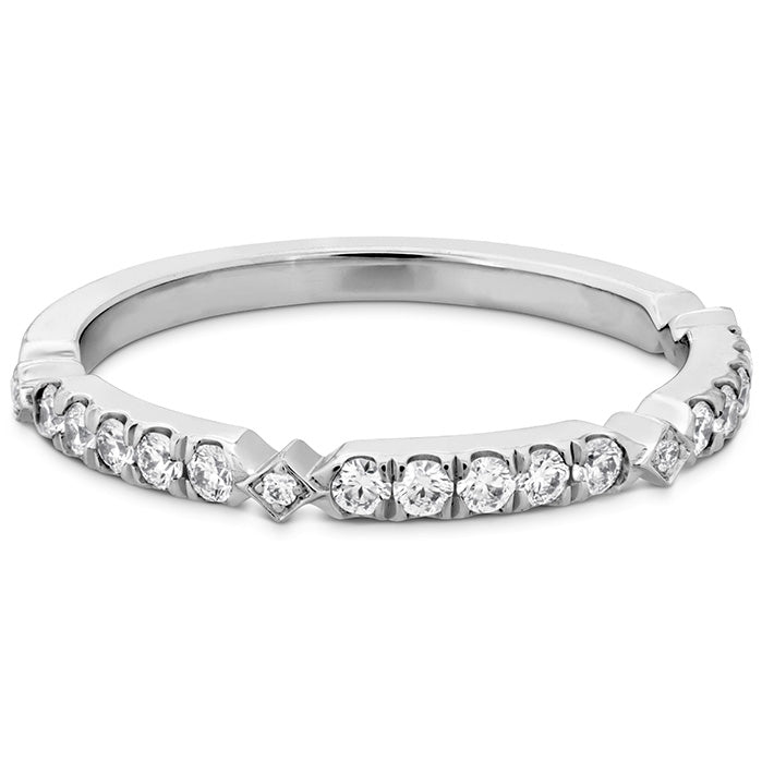 0.25 ctw. Cali Chic Diamond Accent Band in 18K White Gold