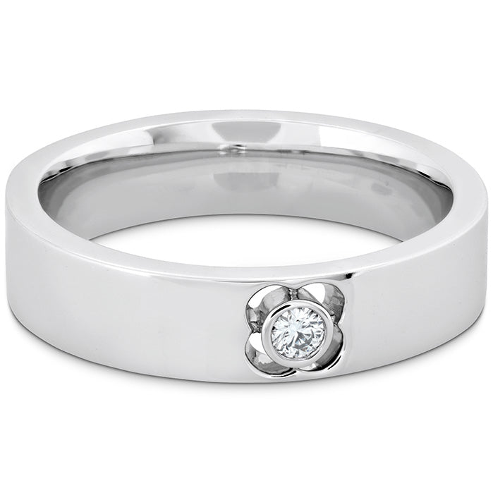 0.06 ctw. Copley Single Diam Band 5mm in 18K White Gold