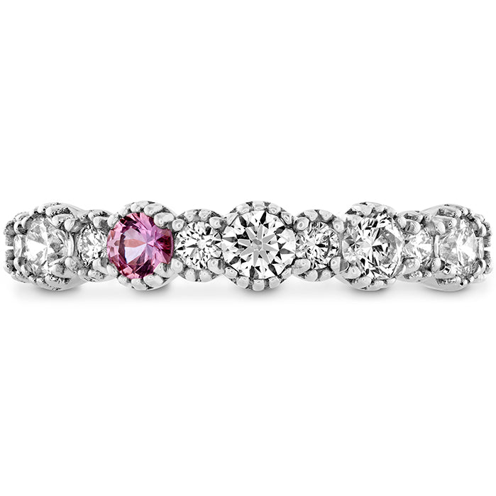 0.57 ctw. Behati Beaded Band with Sapphires in 18K White Gold