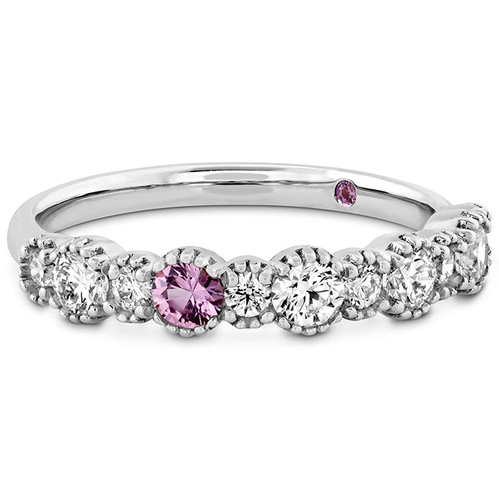 0.57 ctw. Behati Beaded Band with Sapphires in 18K White Gold