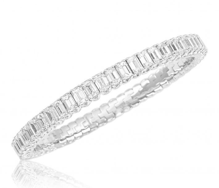 Xpandable Emerald-Cut Diamond Bracelet