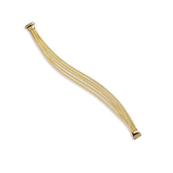 18K Cairo Collection Gold Five Strnd Woven Bracelet