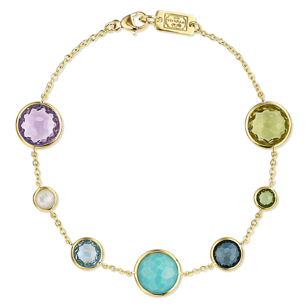 18K Lollipop® 7-Stone Link Bracelet in Multi