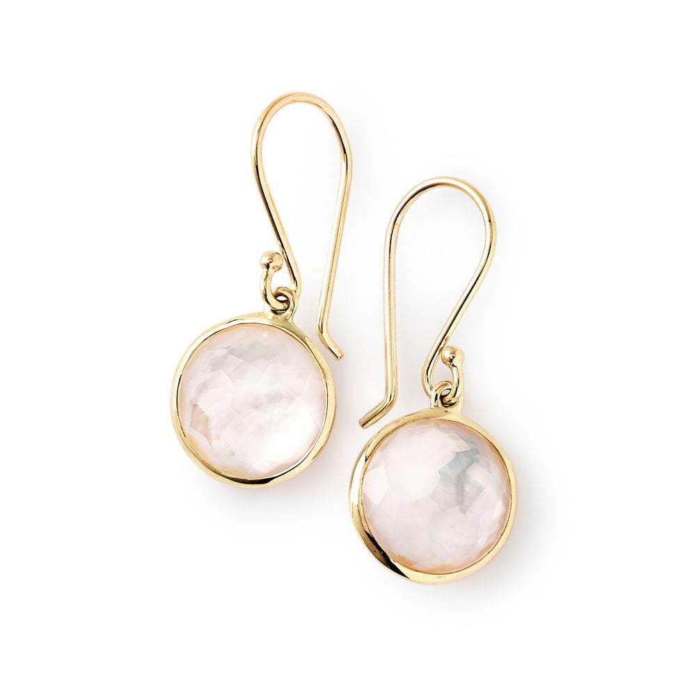 18K Lollipop® Mini Drop Earrings in Mother-of-Pearl Doublet