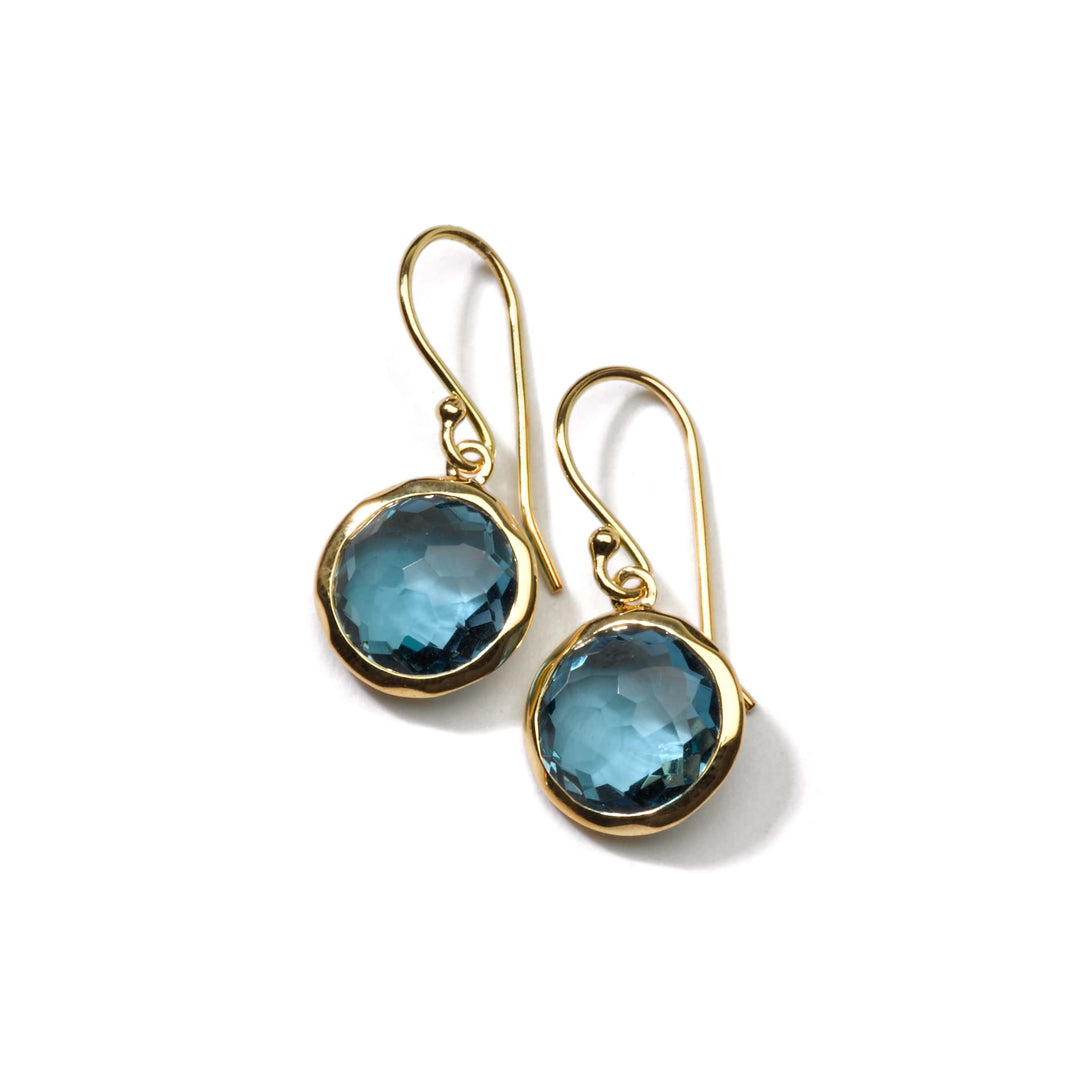 18K Lollipop® Mini Drop Earrings in London Blue Topaz