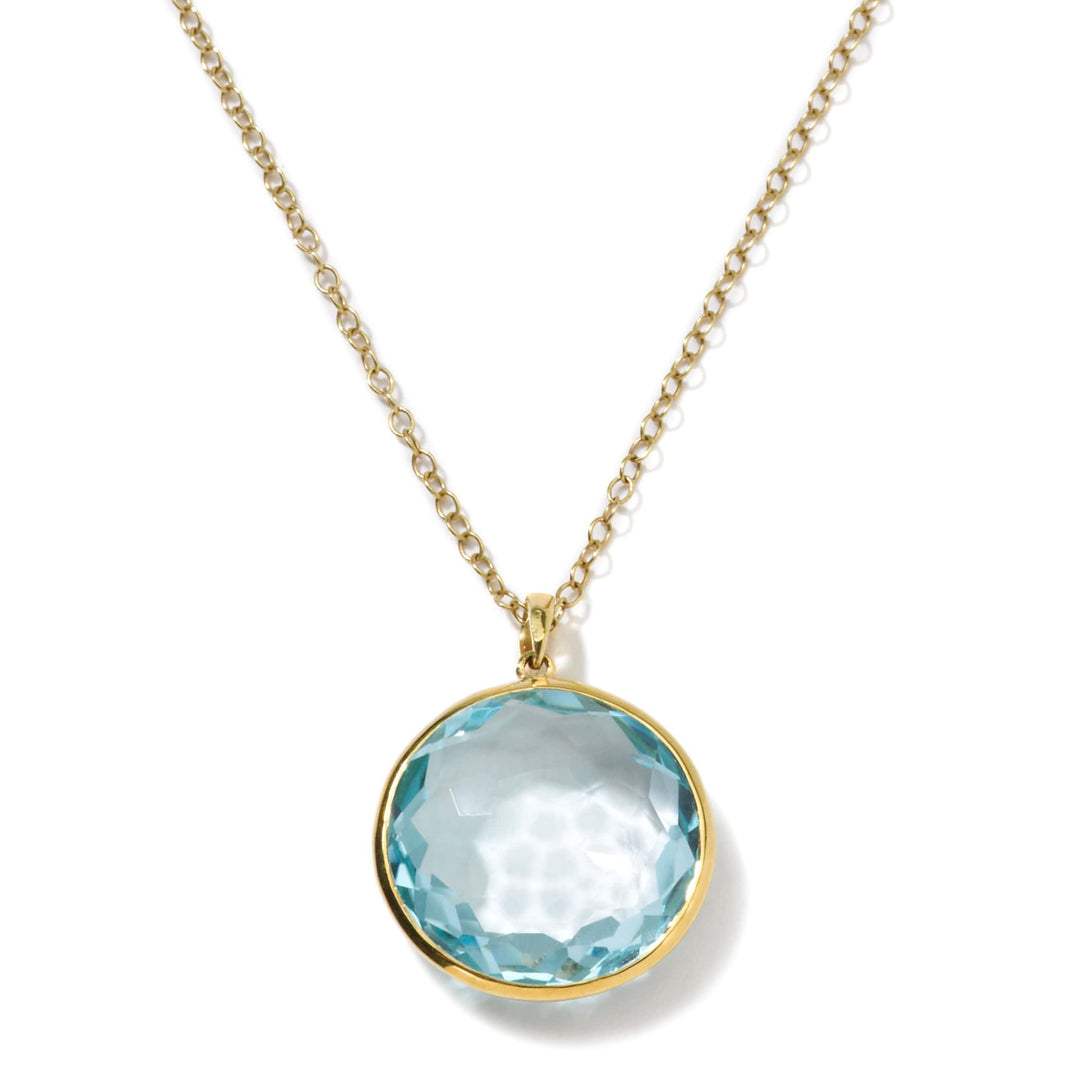 18K Lollipop® Medium Pendant in Blue Topaz 16-18"