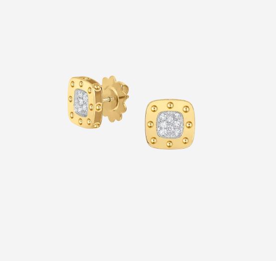 18K POIS MOI STUD EARRING WITH DIAMONDS