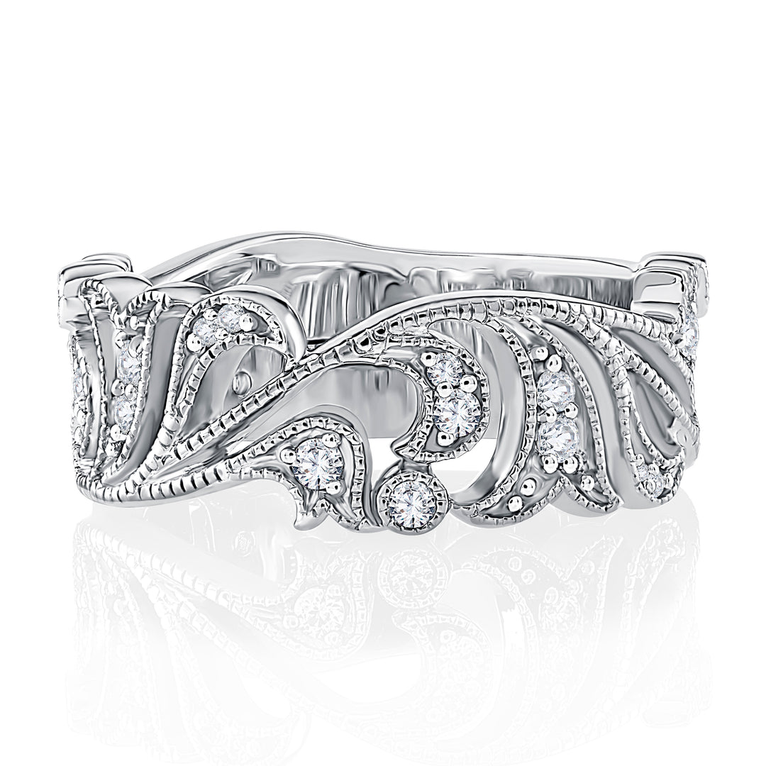 Filigree Diamond Anniversary Band