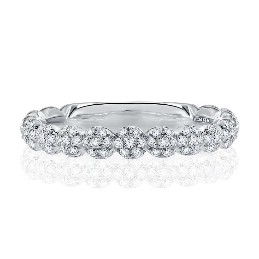 Beautiful Floral Inspired Scalloped Diamond Ring