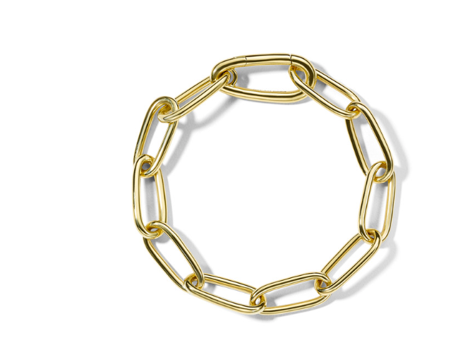 Tapered Link Bracelet in 18K Gold