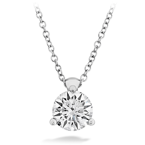 HOF Classic 3 Prong Solitaire Pendant .50ctw