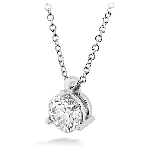 HOF Classic 3 Prong Solitaire Pendant .50ctw