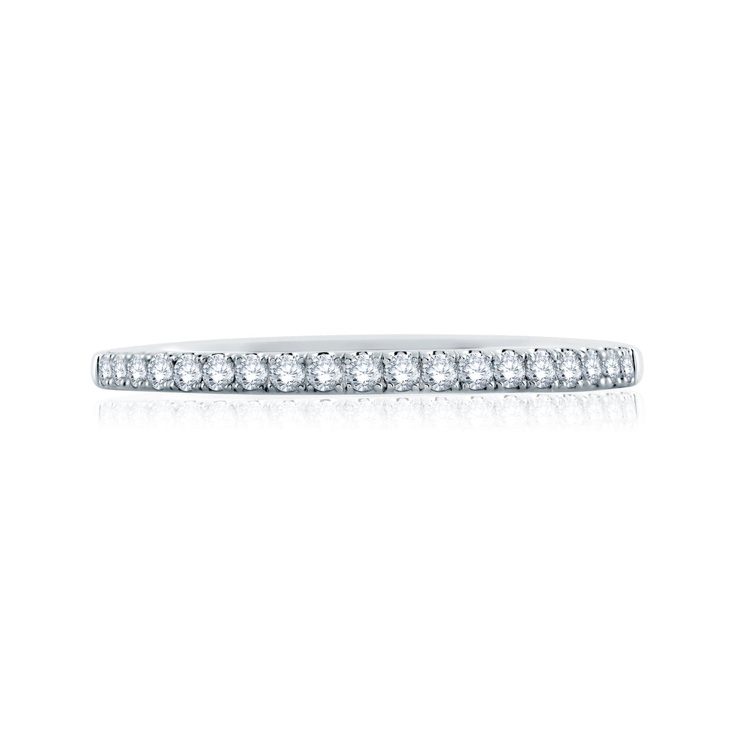 Delicate Signature Shank Diamond Wedding Band