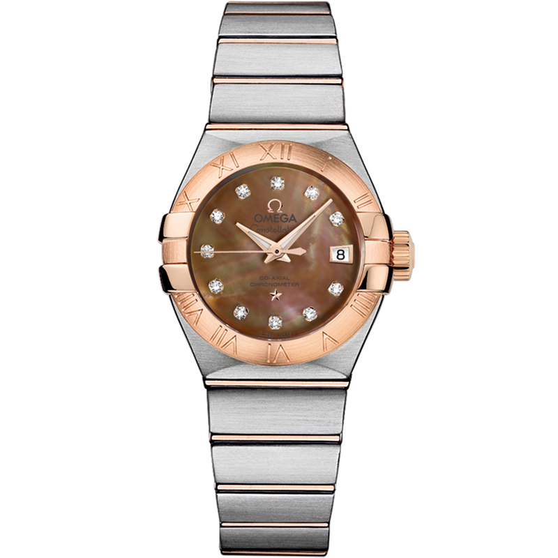 Omega Constellation 27 mm, steel - red gold on steel - red gold