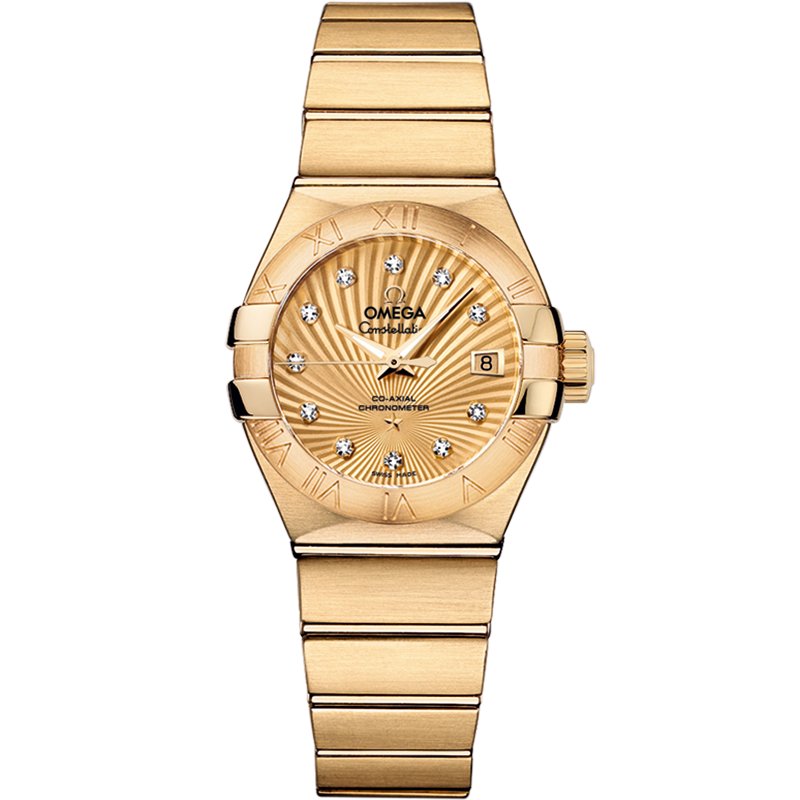 Omega Constellation 27 mm, yellow gold on yellow gold