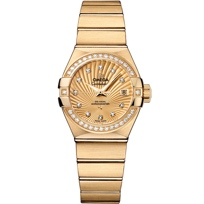 Omega Constellation 27 mm, yellow gold on yellow gold