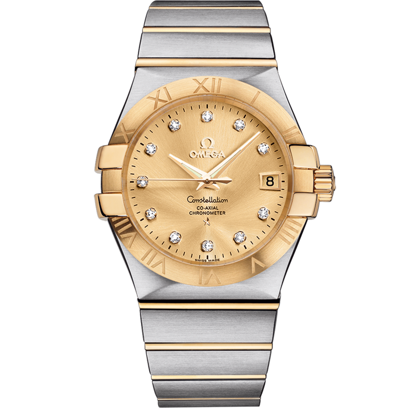 Omega Constellation 35 mm, steel - yellow gold on steel - yellow gold