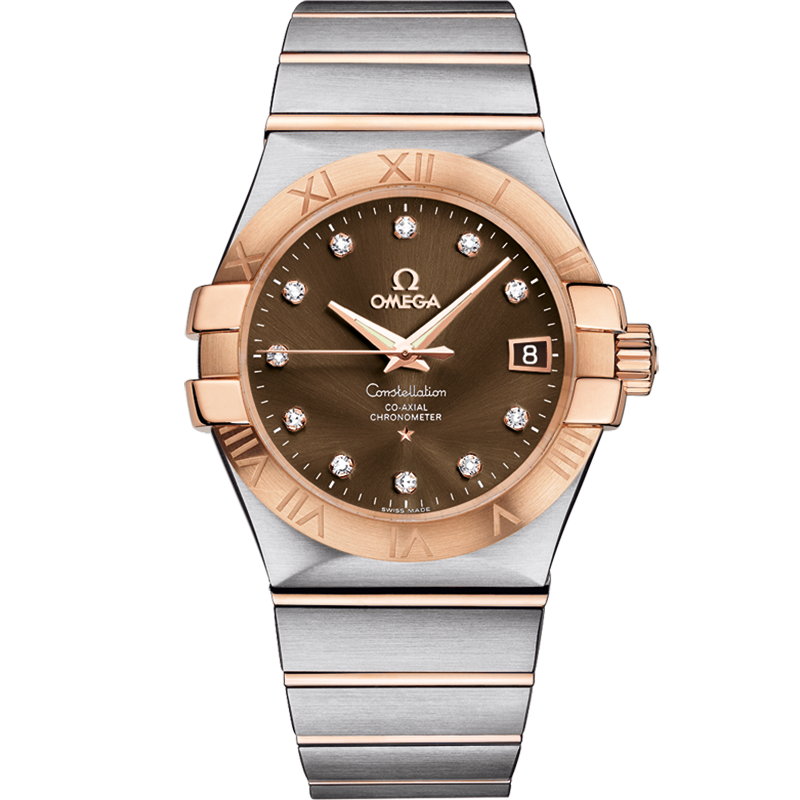 Omega Constellation 35 mm, steel - red gold on steel - red gold