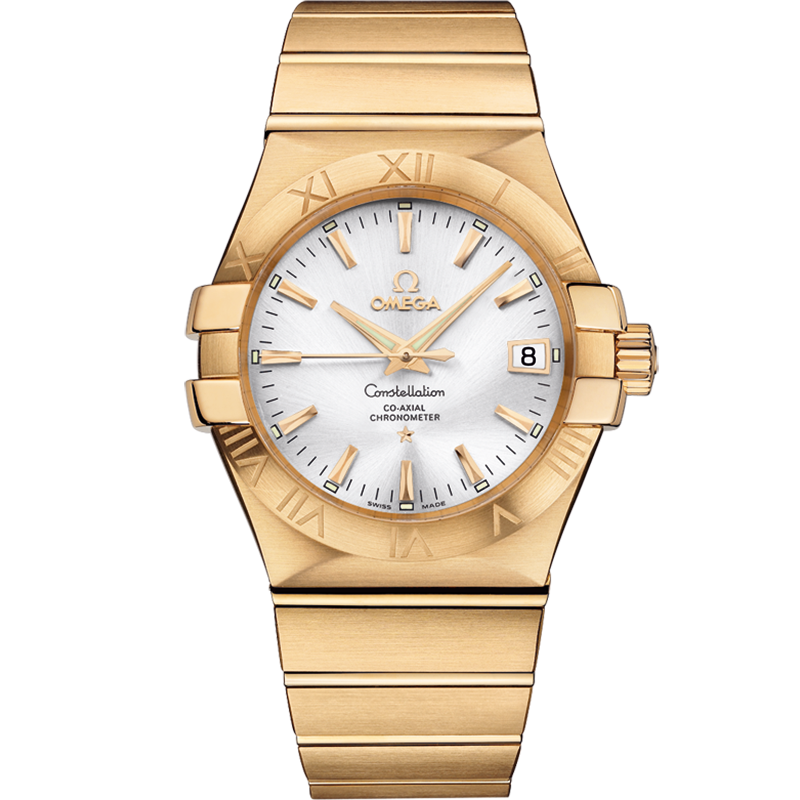 Omega Constellation 35 mm, yellow gold on yellow gold