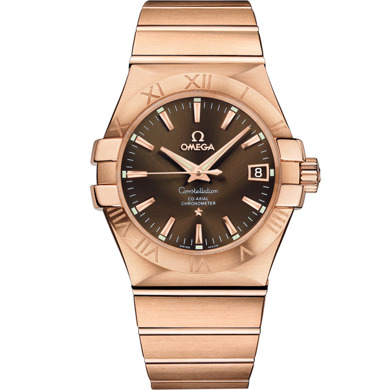 Omega Constellation 35 mm, red gold on red gold