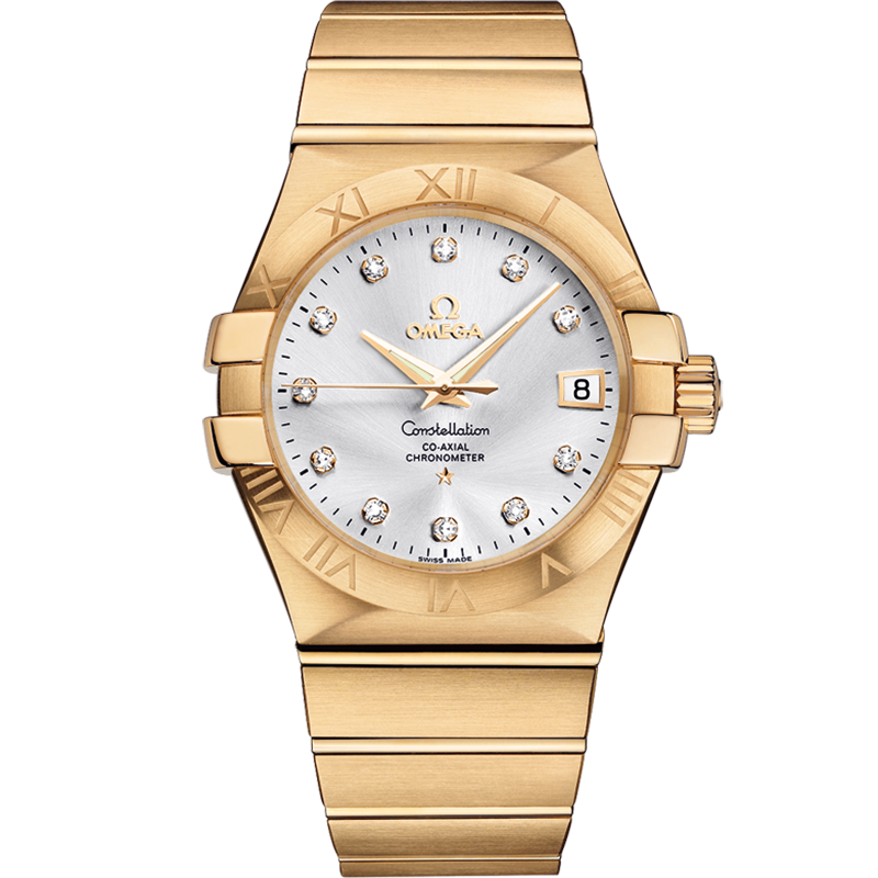 Omega Constellation 35 mm, yellow gold on yellow gold