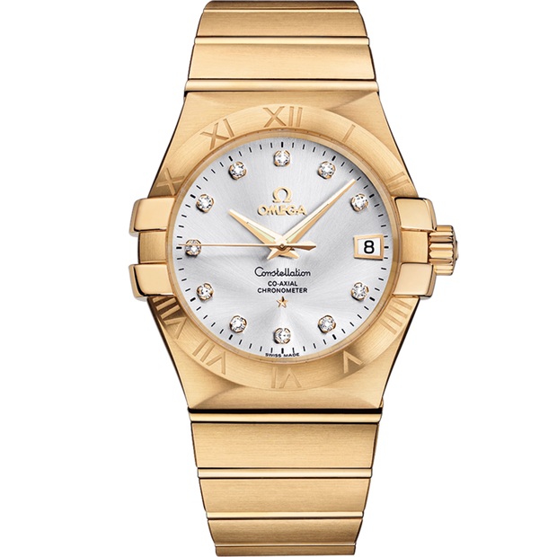 Omega Constellation 35 mm, yellow gold on yellow gold