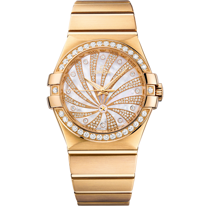 Omega Constellation 35 mm, yellow gold on yellow gold