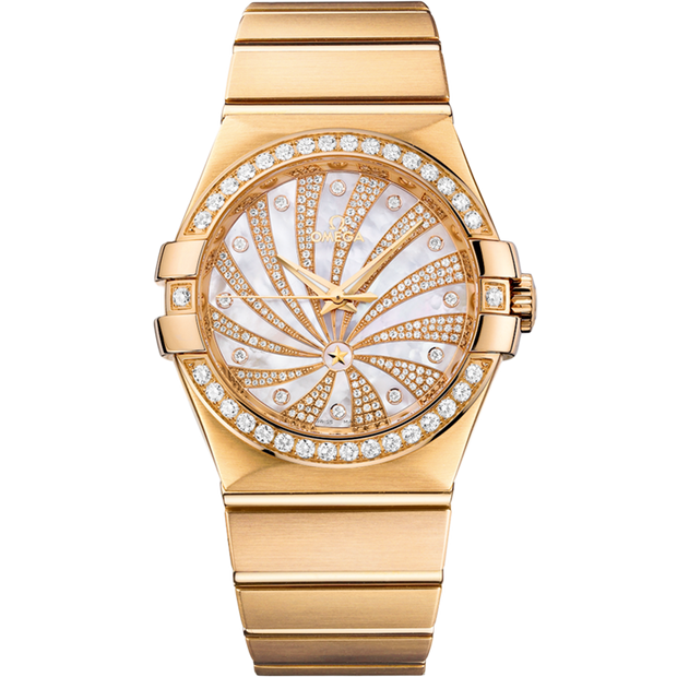 Omega Constellation 35 mm, yellow gold on yellow gold