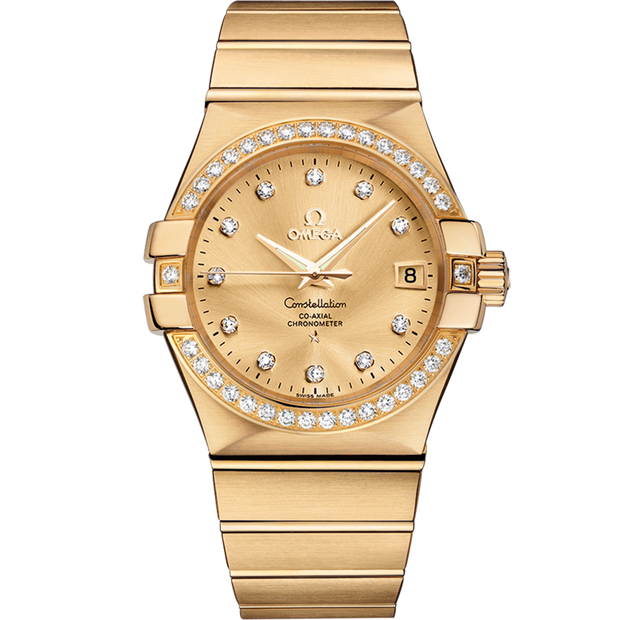 Omega Constellation 35 mm, yellow gold on yellow gold