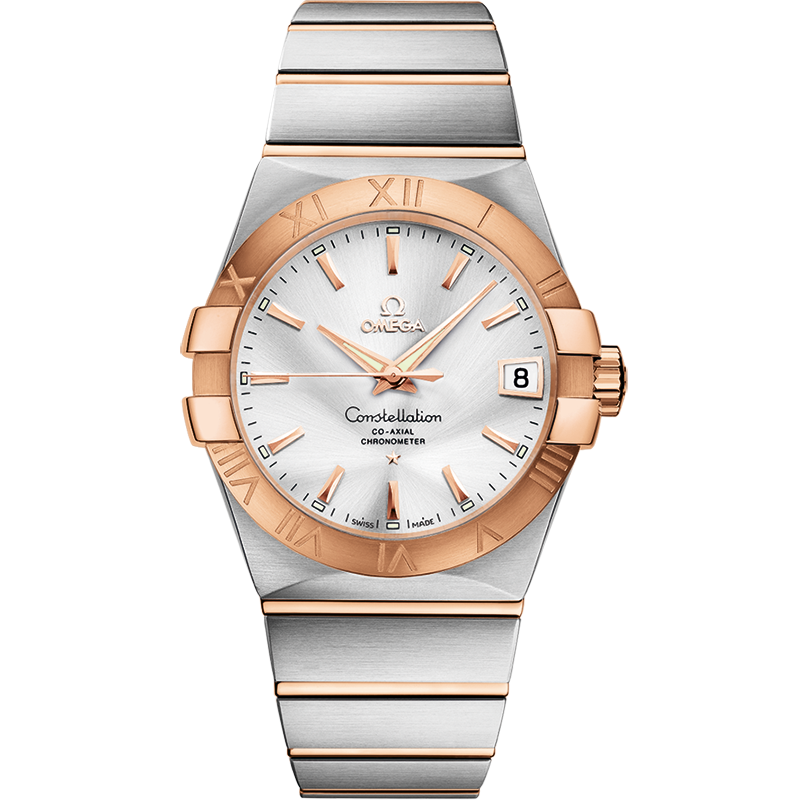 Omega Constellation 38 mm, steel - red gold on steel - red gold