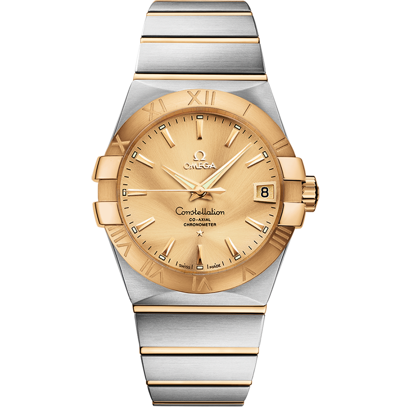 Omega Constellation 38 mm, steel - yellow gold on steel - yellow gold