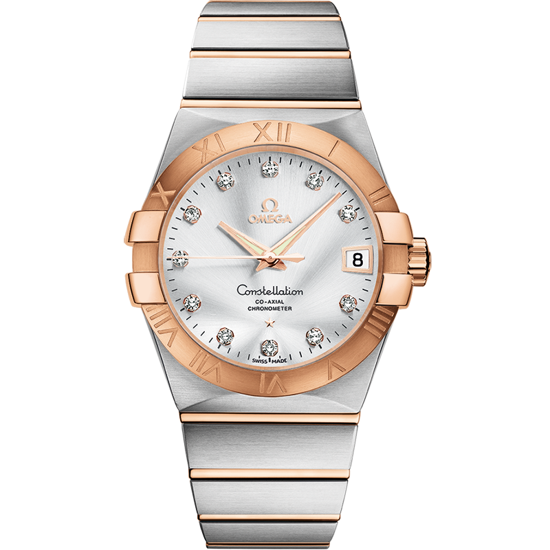 Omega Constellation 38 mm, steel - red gold on steel - red gold