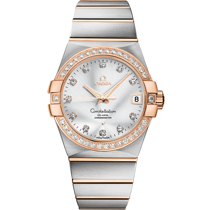 Omega Constellation 38 mm, steel - red gold on steel - red gold