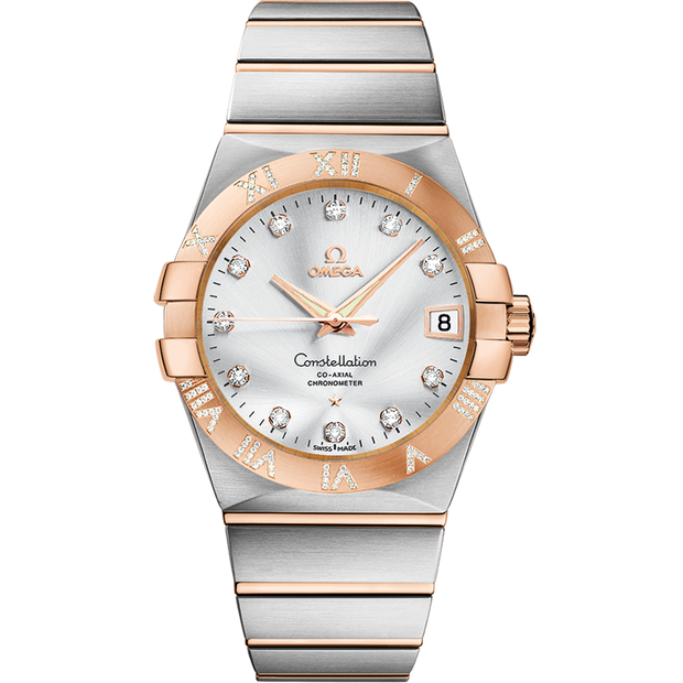 Omega Constellation 38 mm, steel - red gold on steel - red gold