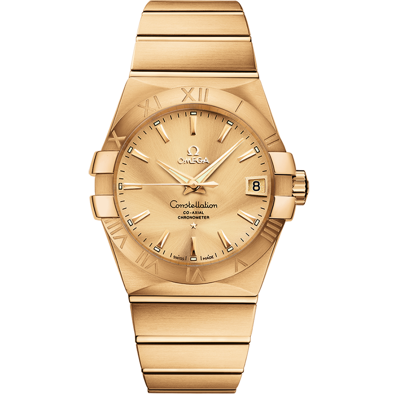 Omega Constellation 38 mm, yellow gold on yellow gold