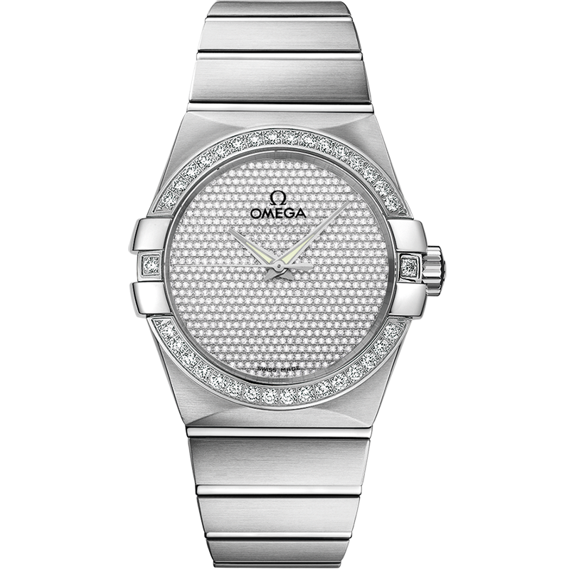 Omega Constellation 38 mm, white gold on white gold