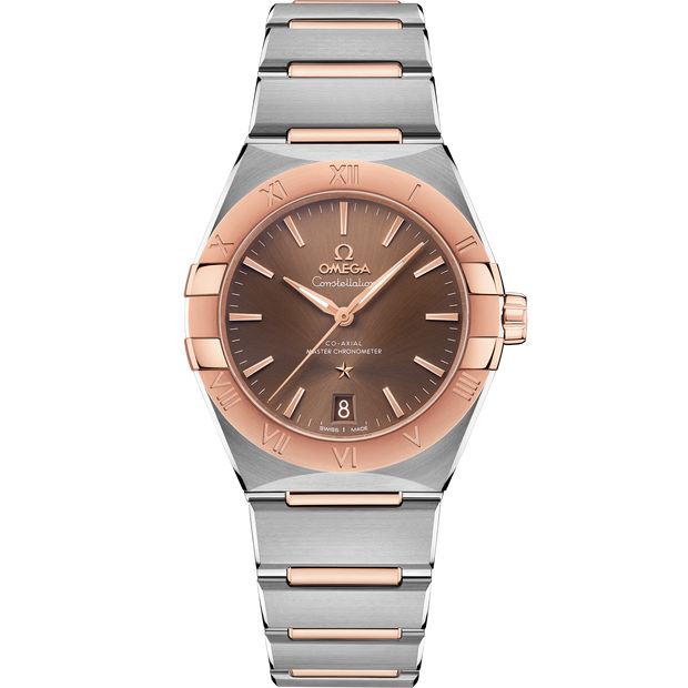 Omega Constellation 36 mm, steel - Sedna™ gold on steel - Sedna™ gold